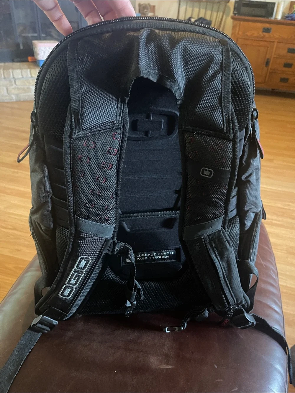 OGIO renegade Black Backpack with Subtle Red Accents